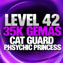 Imagem da oferta CONTA LEVEL 42 + 35K GEMAS + MITICOS CAT GUARD E PSYCHIC PRINCESS