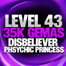 Imagem da oferta CONTA LEVEL 43 + 35K GEMAS + MITICOS MAGIC DISBELIEVER E PSYCHIC PRINCESS