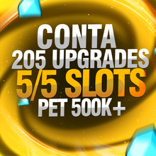 Imagem da oferta Level 100 + Pet 500k + 5/5 Slots + 200 Upgrades