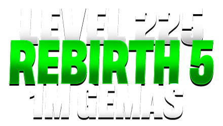 Imagem da oferta Rebirth 5 + 1M Gemas + Chance Sérum + Chance Perk Mítico + 200 Scroll