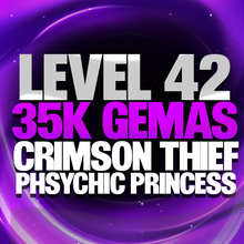 Imagem da oferta CONTA LEVEL 42 + 35K GEMAS + MITICOS CRIMSON THIEF E PSYCHIC PRINCESS