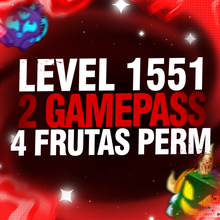 Imagem da oferta CONTA LEVEL 1551 + 2 GAMEPASS + 4 FRUTAS PERMANENTE