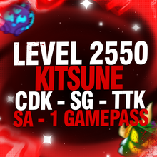 Imagem da oferta CONTA LEVEL 2550 + KITSUNE INGERIDA + 3 RAÇAS V4 + GAMEPASS + CDK + SG + TTK + SA