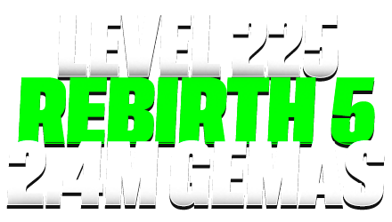 Imagem da oferta Lvl 225 + Rebirth 5 + 2.4 Milhões de gemas + Lança Trovão