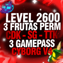 Imagem da oferta CONTA LEVEL 2600 + 3 FRUTAS PERMANENTES + CDK + SG + TTK + CYBORG V4