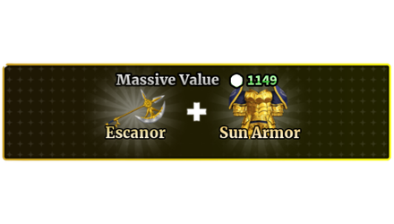 Imagem da oferta MASSIVE VALUE + ESCANOR + SUN ARMOR